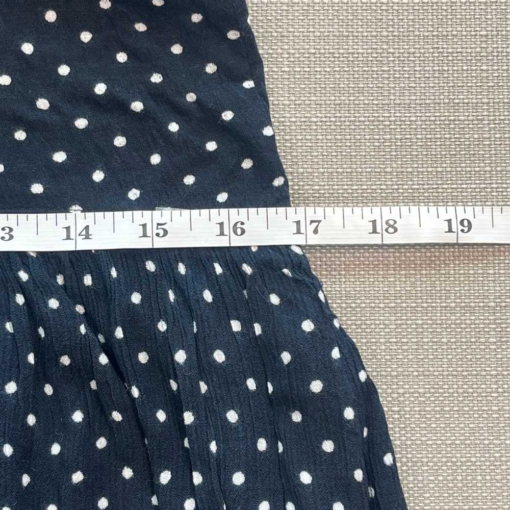 By Anthropologie Sleeveless Hi-Low Dress Size S Polka Dots Babydoll‎ Mini Dress - Picture 5 of 9